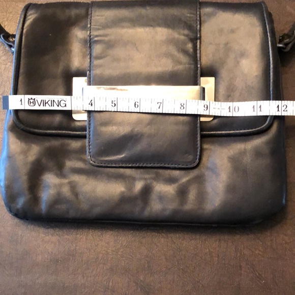 Vintage Gimbels Brothers Black Leather Purse - Picture 6 of 7